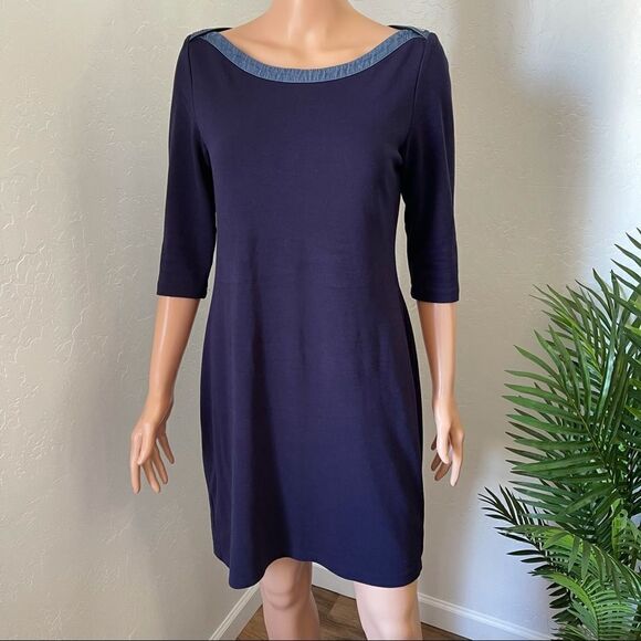 Tommy Hilfiger Nautical 3/4 sleeve Jersey Dress - Picture 2 of 11